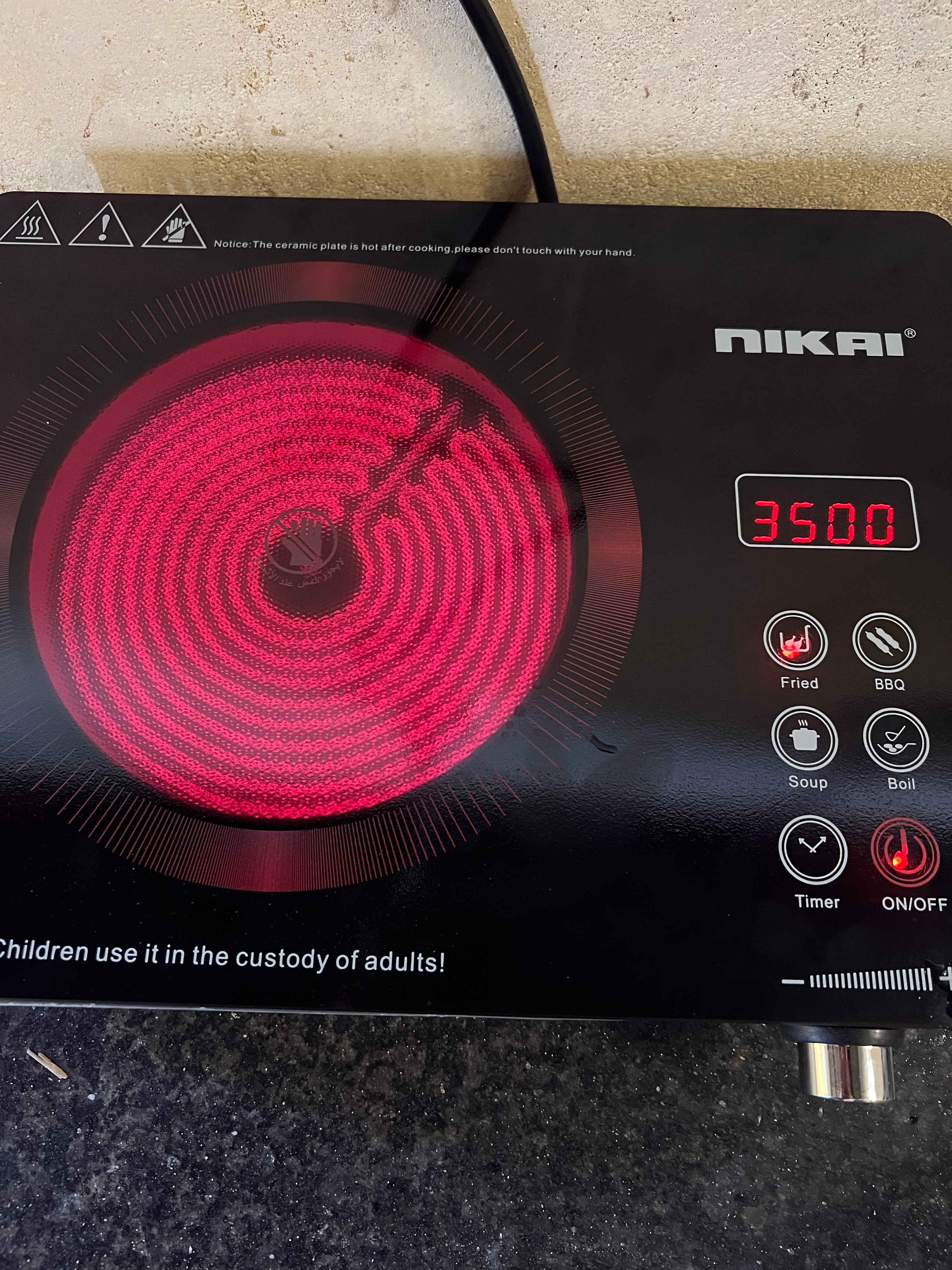 Nikai Infrared Cooker 3500W (2-Year Warranty)